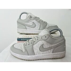Nike Air Jordan 1 Low SE Womens "Light Iron Ore"Sneakers Shoes Size 7 DQ6076-001